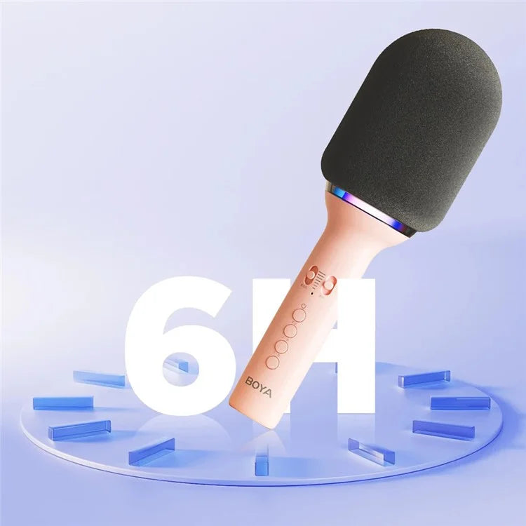 BOYA K11 Bluetooth Wireless Microphone with RGB Light Karaoke Mic for Phone / Tablet / PC