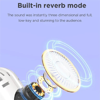 BOYA K11 Bluetooth Wireless Microphone with RGB Light Karaoke Mic for Phone / Tablet / PC