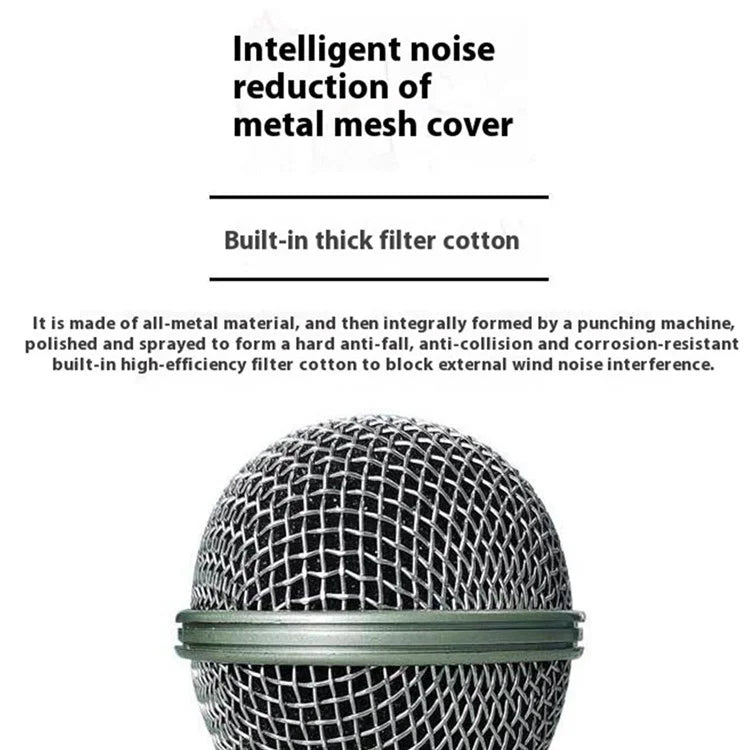 MB-106 Ergonomic Handheld Mic Plug and Play Wired Microphone with 3m Cable