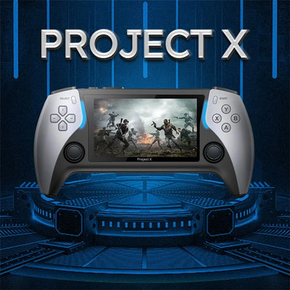 PROJECT X Handheld Retro Game Console 4.3-inch IPS Screen Supports Dual Player Combat with Dual Controllers