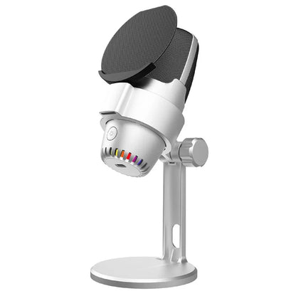 ME9 Plug and Play USB Microphone ENC Noise Reduction Desktop Mic with RGB Light