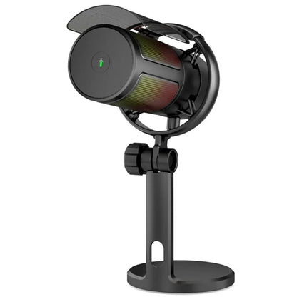 ME6P RGB Light USB Condenser Microphone Conference Recording Professional Desktop Mic