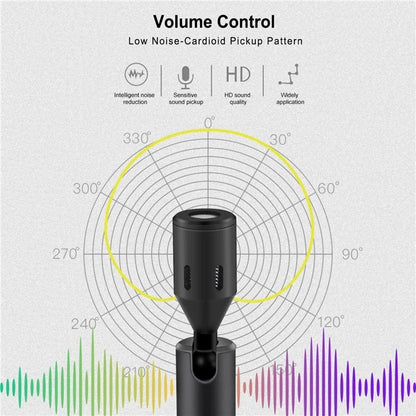 PULUZ PU616B Type-C Wireless Lavalier Microphone Clip-On Omni Lapel Mic for Android Phone Interview  /  Live Stream