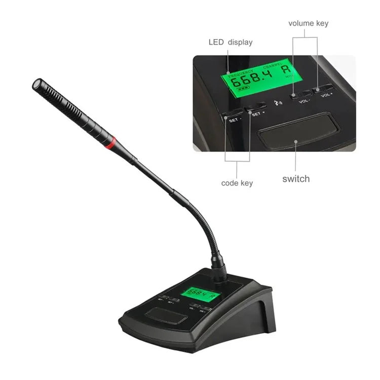 SHENGFU X-H01 UHF Conference Microphone System Wireless Mic for Business Meeting, Speech