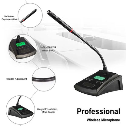 SHENGFU X-H01 UHF Conference Microphone System Wireless Mic for Business Meeting, Speech