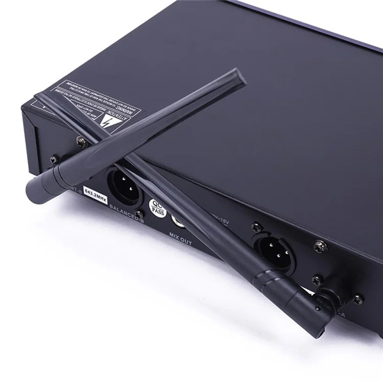 SV-322 VHF Wireless Microphone System Dual Handheld Dynamic Transmitter Mics Set for Karaoke, DJ Party