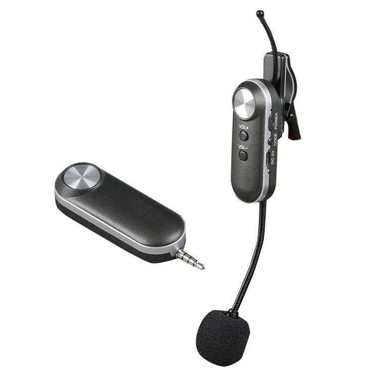 T-6 Professional Instrument Microphone Portable Condenser Wireless Microphone with Clip