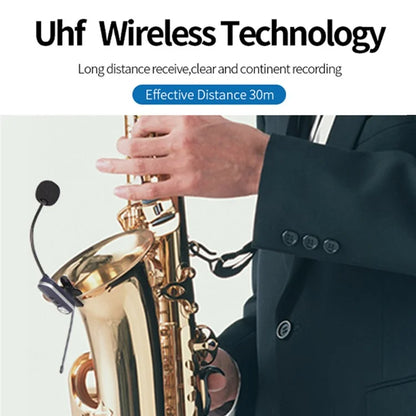 T-6 Professional Instrument Microphone Portable Condenser Wireless Microphone with Clip