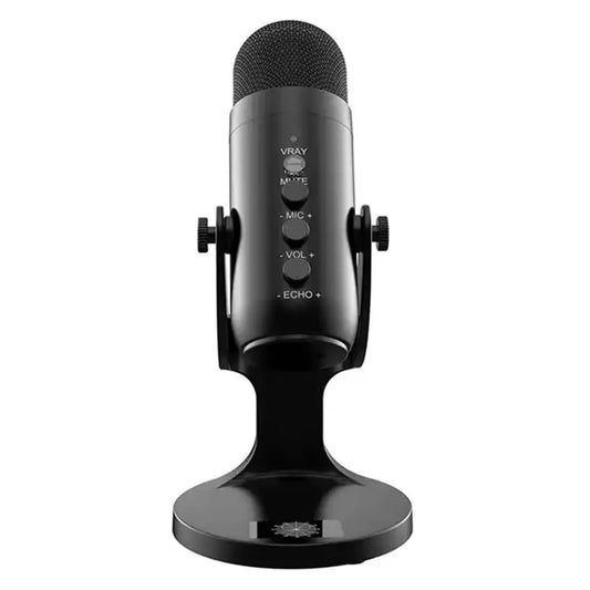 JMARY MC-PW8 Condenser Microphone USB Desktop Mic with Real-time Monitoring