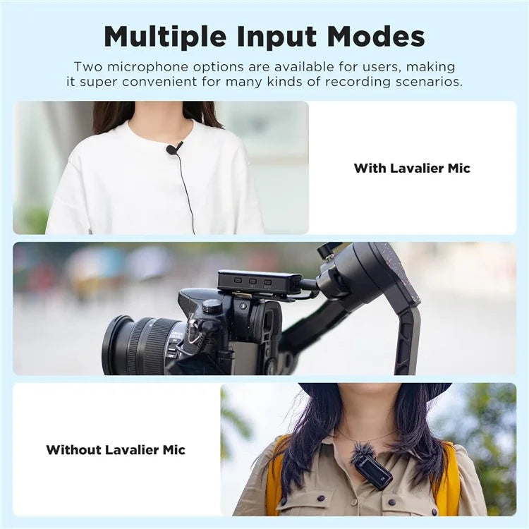 BOYA BY-XM6-S1 1 Transmitter + 1 Receiver, Wireless Microphone Lapel Clip Mic for Phone Camera Laptop