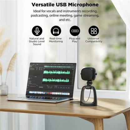 BOYA BY-CM6 USB Desktop Microphone Gain Control Cardioid Mic for PS4 / PS5 / Computer