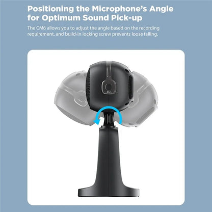 BOYA BY-CM6 USB Desktop Microphone Gain Control Cardioid Mic for PS4 / PS5 / Computer