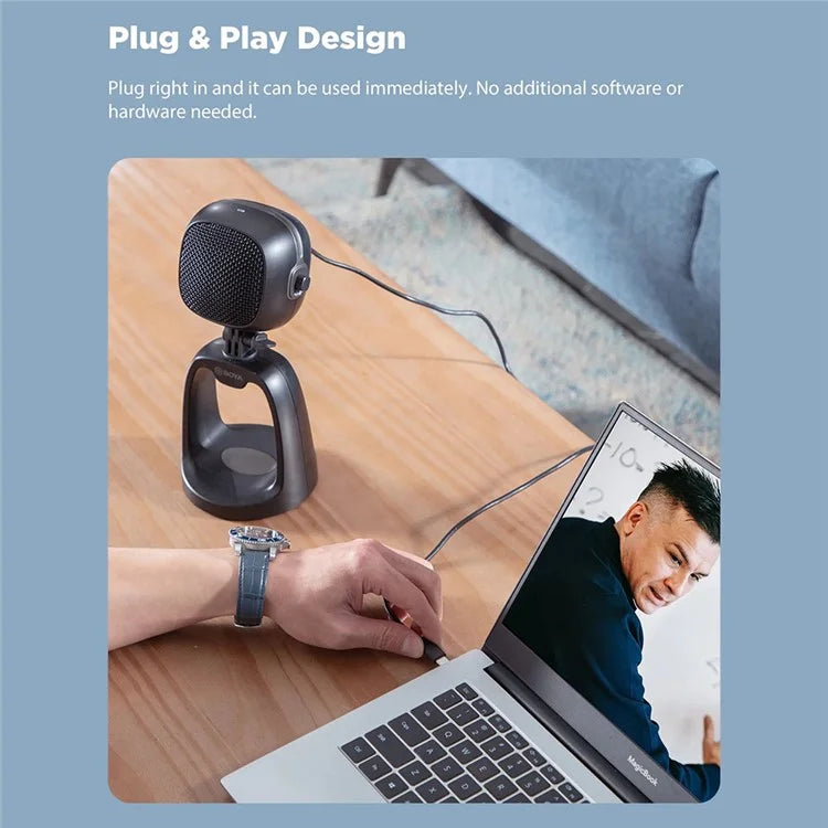BOYA BY-CM6 USB Desktop Microphone Gain Control Cardioid Mic for PS4 / PS5 / Computer