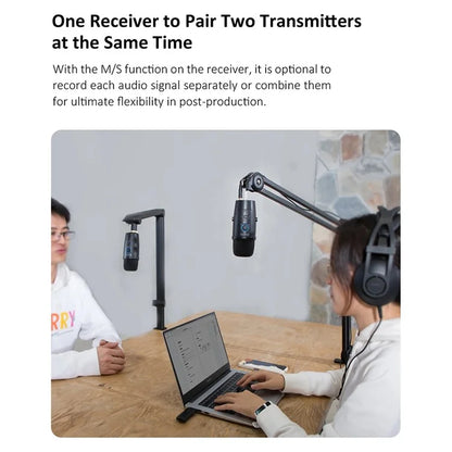 BOYA BY-PM500W Game Conference USB Wired / Wireless Condenser Microphone for Computer Laptop