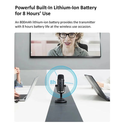 BOYA BY-PM500W Game Conference USB Wired / Wireless Condenser Microphone for Computer Laptop
