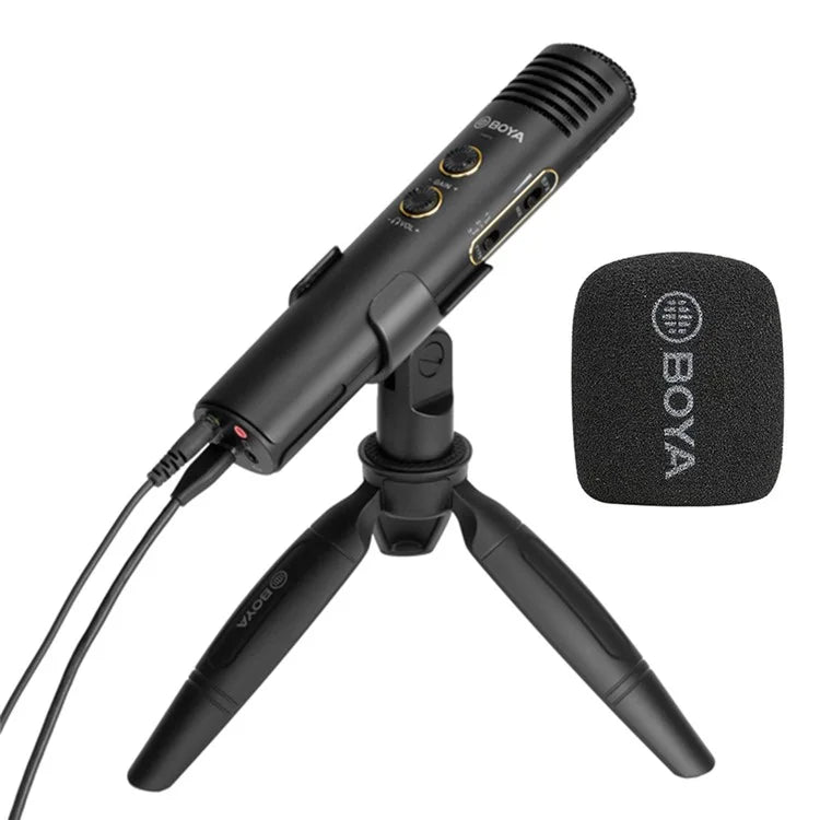 BOYA BY-EM20 Professional Live Streaming Condenser Microphone Home Studio Singing Mic