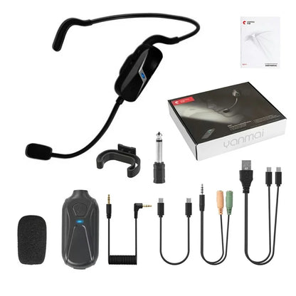 YANMAI EM1 2.4G Wireless Headband Microphone Sound Amplifier (1 Transmitter+1 Receiver)