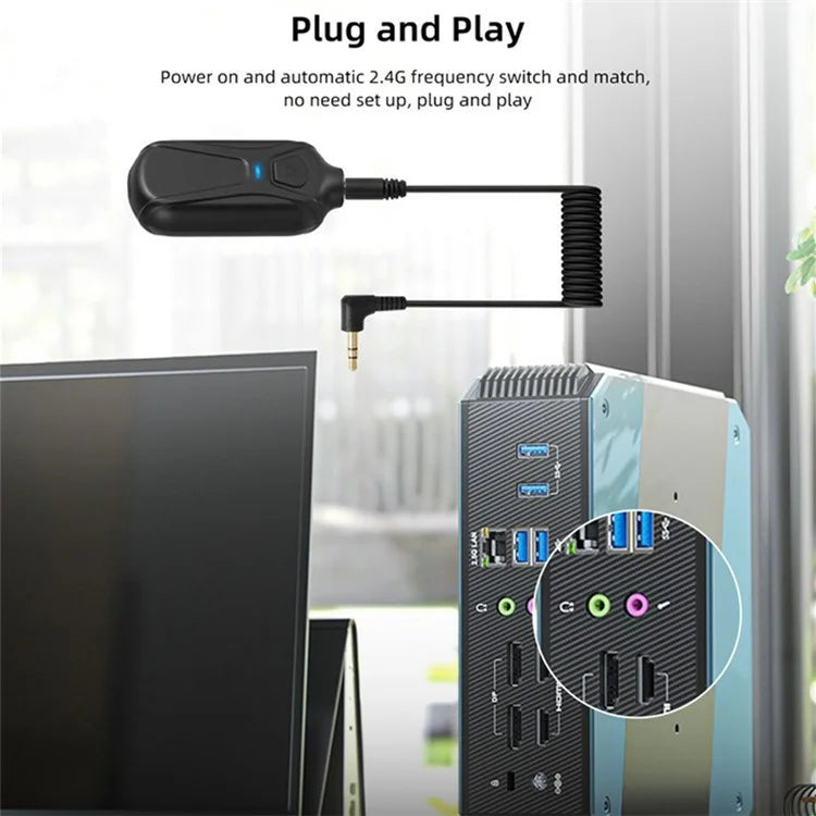 YANMAI EM1 2.4G Wireless Headband Microphone Sound Amplifier (1 Transmitter+1 Receiver)