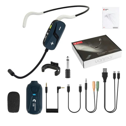 YANMAI EM1 2.4G Wireless Headband Microphone Sound Amplifier (1 Transmitter+1 Receiver)