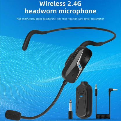 YANMAI EM1 2.4G Wireless Headband Microphone Sound Amplifier (1 Transmitter+1 Receiver)