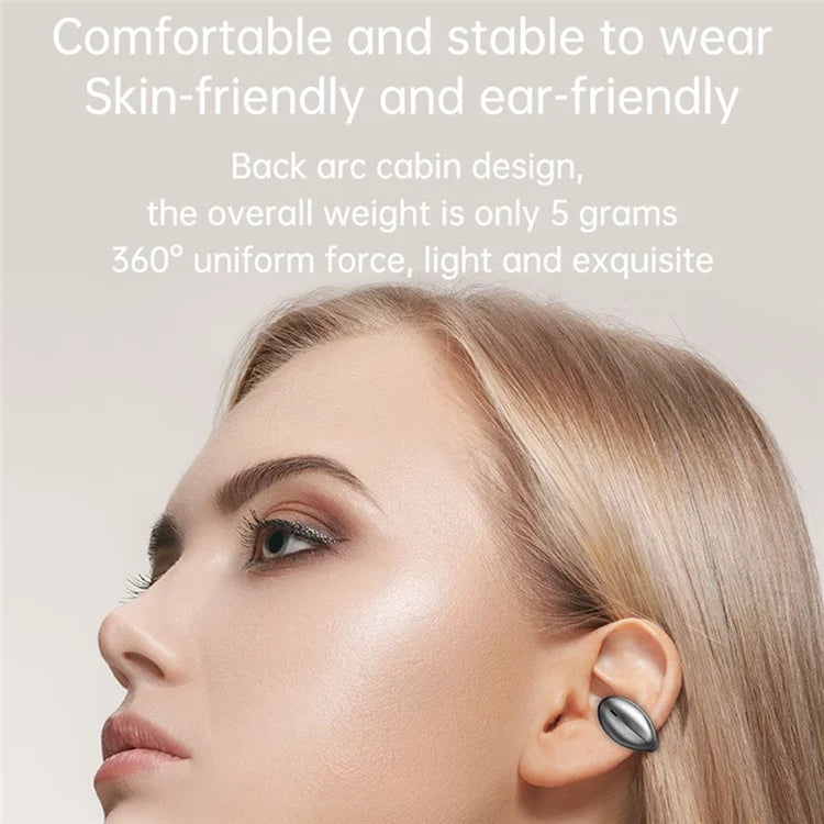 M7 Bone Conduction Bluetooth Headset Wireless Headphone Touch Control Ear Clip Earphone