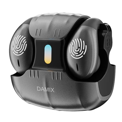 DAMIX AS-01 Bluetooth 5.5 Headphones Fingerprint Touch Clip-On Wireless Earphones
