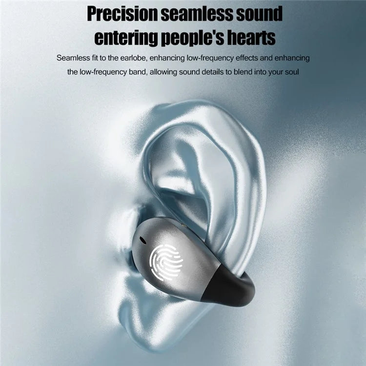 DAMIX AS-01 Bluetooth 5.5 Headphones Fingerprint Touch Clip-On Wireless Earphones
