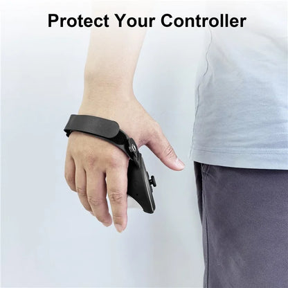 AMVR Q3HS2 For Meta Quest 3 Controller 1 Pair Silicone Cover Adjustable Hand Strap Protective Sleeve