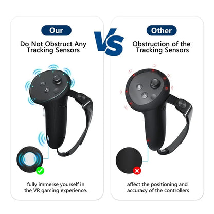 AMVR For Meta Quest 3 Upgraded Controller Grips Silicone Cover with Battery Opening