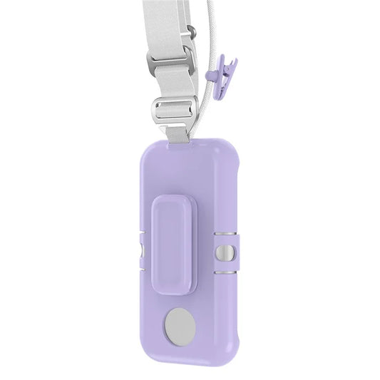 CP17 For Apple Vision Pro Battery Cover Power Bank Protective Case with Back Clip and Crossbody Strap