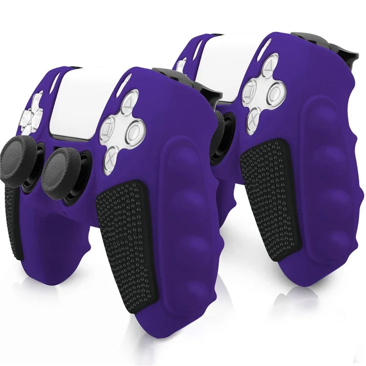 For PS5 Controller Silicone Case Color Matching Protective Cover (Without Joy-Stick Caps)