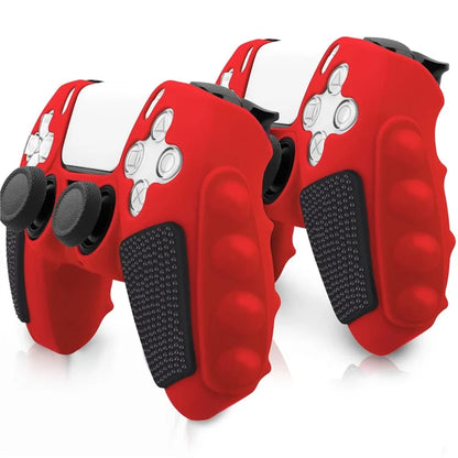 For PS5 Controller Silicone Case Color Matching Protective Cover (Without Joy-Stick Caps)