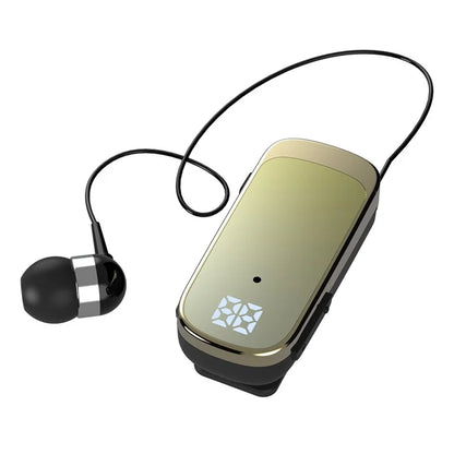 K65 Incoming Call Vibration Digital Display Retractable Lavalier Bluetooth Earphones
