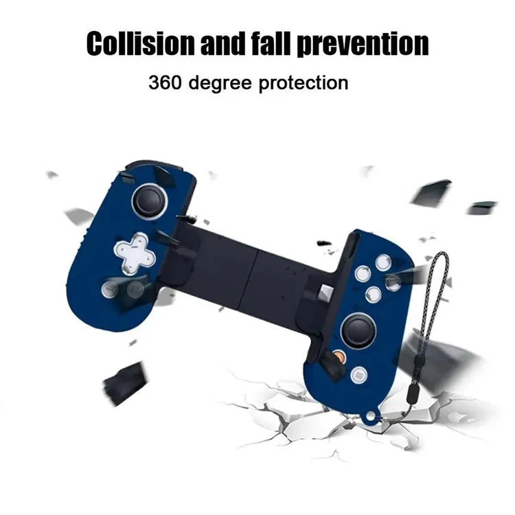 1 Pair Silicone Grip Case Cover for Backbone One Controller Protective Sleeve with Hand Strap