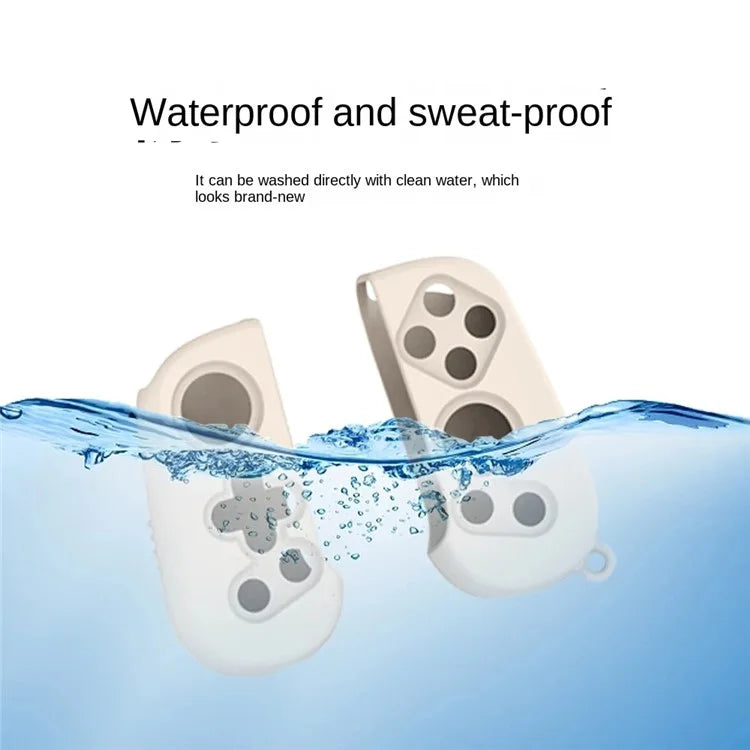 1 Pair Silicone Grip Case Cover for Backbone One Controller Protective Sleeve with Hand Strap