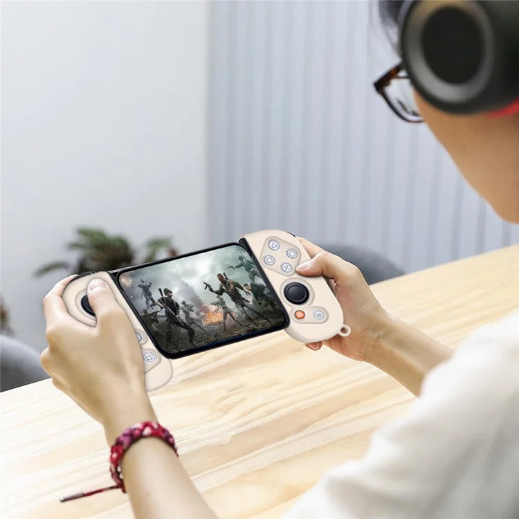1 Pair Silicone Grip Case Cover for Backbone One Controller Protective Sleeve with Hand Strap