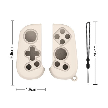 1 Pair Silicone Grip Case Cover for Backbone One Controller Protective Sleeve with Hand Strap