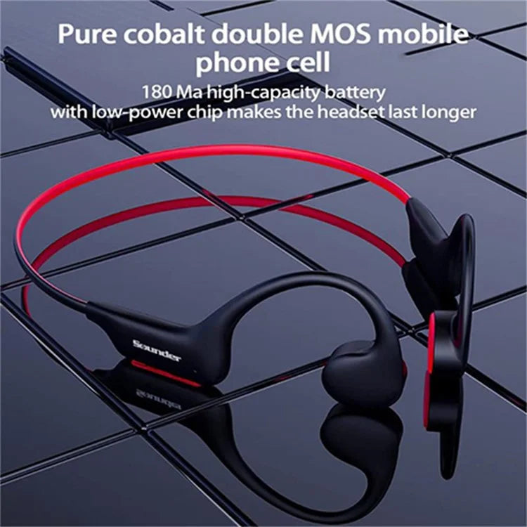 SOUNDER X6 Bone Conduction Bluetooth Headset Wireless Headphone Waterproof Earphone
