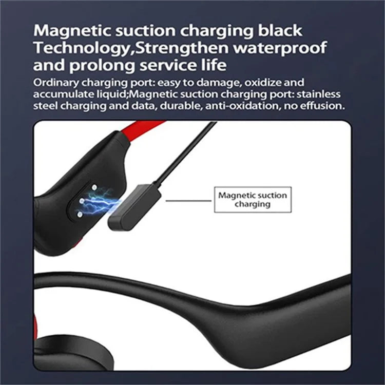 SOUNDER X6 Bone Conduction Bluetooth Headset Wireless Headphone Waterproof Earphone