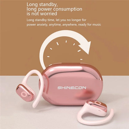 SHINECON QH-004 HiFi Sound Bluetooth 5.1 Earphones Noise Reduction OWS Open Ear Sports Headphones