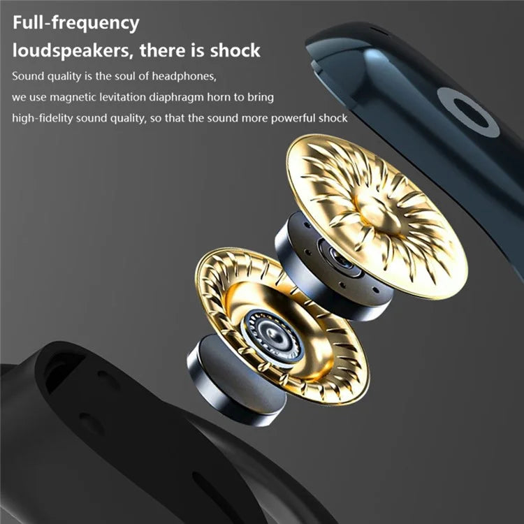 SHINECON QH-004 HiFi Sound Bluetooth 5.1 Earphones Noise Reduction OWS Open Ear Sports Headphones