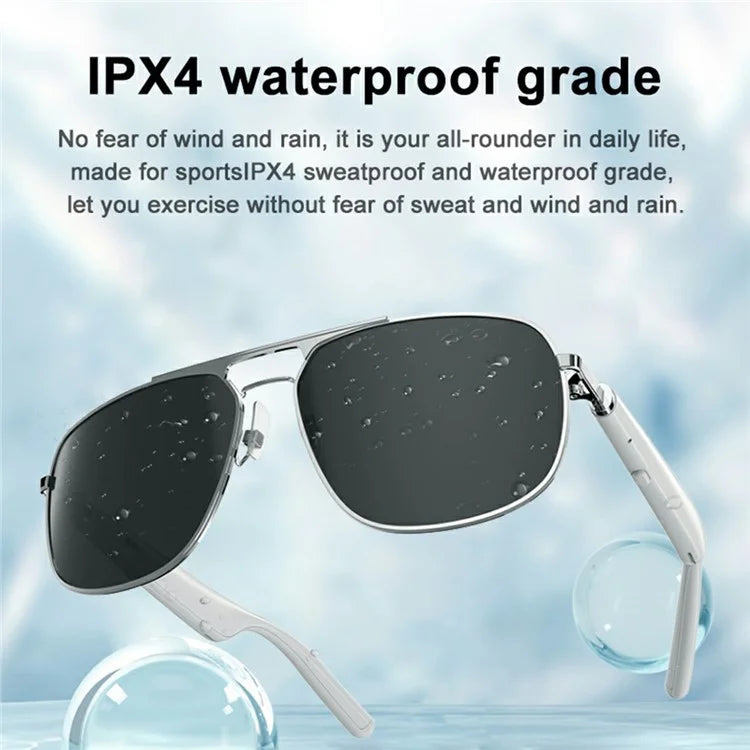 G01-01 Polarized Sunglasses Cycling Smart Glasses Bluetooth Wireless Earphone (CE Certified)