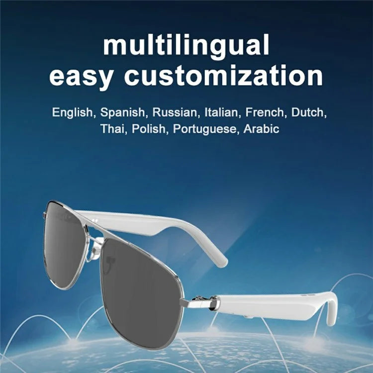 G01-01 Polarized Sunglasses Cycling Smart Glasses Bluetooth Wireless Earphone (CE Certified)