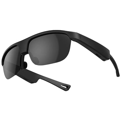 G02 Cycling Smart Glasses Bluetooth Wireless Earphone Polarized Sunglasses (CE Certified) - Black