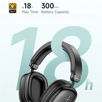 AWEI AT6 Wireless Bluetooth Gaming Headset 3.5mm AUX Wired Earphone Headphone