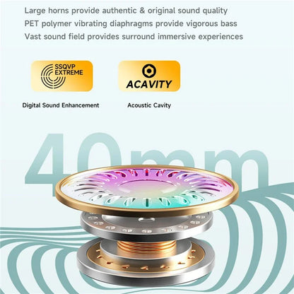 AWEI AT6 Wireless Bluetooth Gaming Headset 3.5mm AUX Wired Earphone Headphone