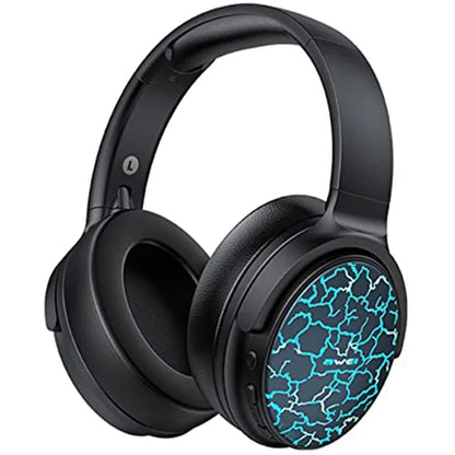AWEI A780 Pro Wireless Bluetooth Gaming Headset 3.5mm AUX Wired Earphone Headphone with Colorful Lights