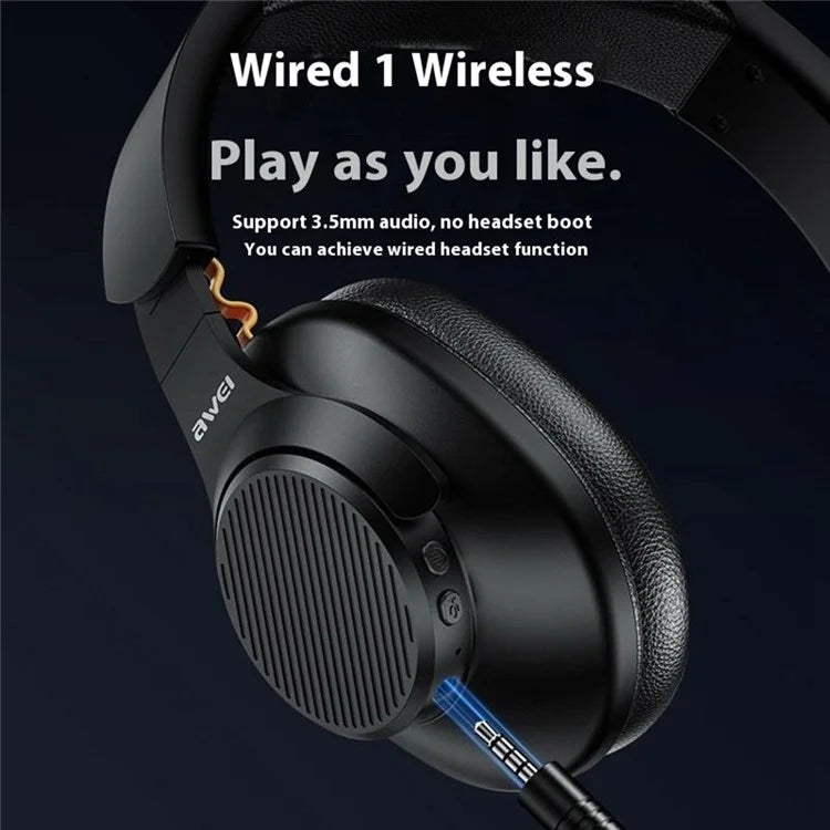 AWEI A997Pro ANC Noise Canceling Headset Foldable Bluetooth Over-Ear Headphone