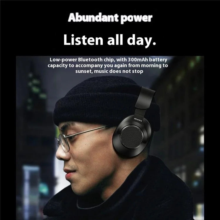 AWEI A997Pro ANC Noise Canceling Headset Foldable Bluetooth Over-Ear Headphone