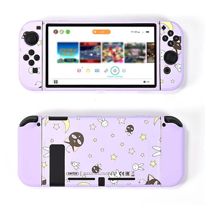 DATA FROG For Nintendo Switch Stylish Printed Protective Case Game Console Anti-Drop TPU Shell